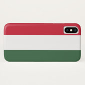 Hongaarse vlag Case-Mate iPhone case (Achterkant (horizontaal))