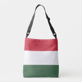 Hongaarse vlag crossbody tas (Achterkant)