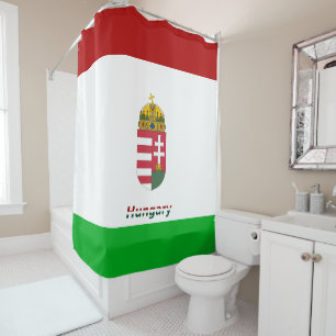 Hongaarse vlag douchegordijn