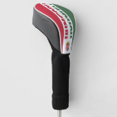 Hongaarse vlag: een prachtig patriottisch golfheadcover (Schuin)