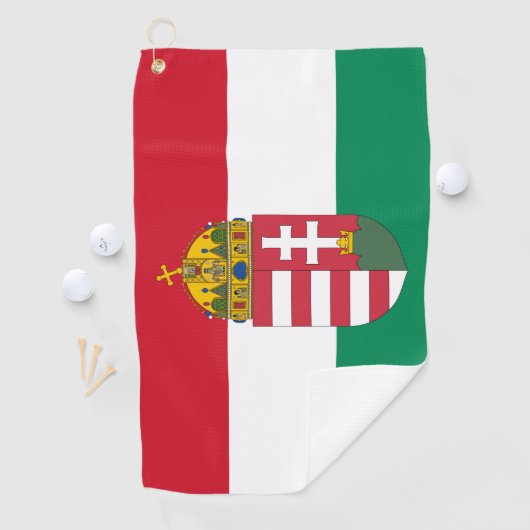 Hongaarse vlag, Emblem en Hongaarse golfsport Golfhanddoek (Insitu)