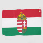 Hongaarse vlag, Emblem en Hongaarse golfsport Golfhanddoek (Horizontaal)