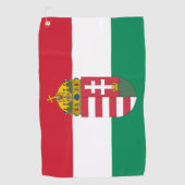 Hongaarse vlag, Emblem en Hongaarse golfsport Golfhanddoek (Voorkant)