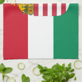 Hongaarse vlag, Emblem en keuken/koken in Hongarij Theedoek (Gevouwen)