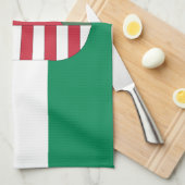 Hongaarse vlag, Emblem en keuken/koken in Hongarij Theedoek (Quarter Fold)