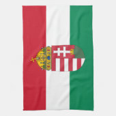 Hongaarse vlag, Emblem en keuken/koken in Hongarij Theedoek (Verticaal)