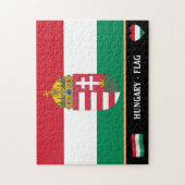 Hongaarse vlag, Emblem, Hongaars land/Hongarije Legpuzzel (Verticaal)