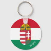 Hongaarse vlag, Emblem & Hongaarse vakantie/sport Sleutelhanger (Achterkant)