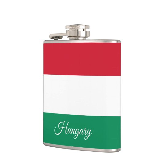 Hongaarse vlag en feestdag Hongarije/sportfans Heupfles (Links)