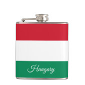 Hongaarse vlag en feestdag Hongarije/sportfans Heupfles (Voorkant)