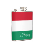 Hongaarse vlag en feestdag Hongarije/sportfans Heupfles (Rechts)