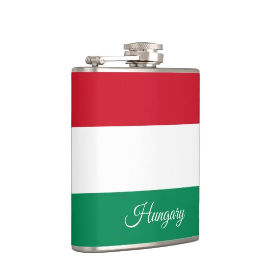 Hongaarse vlag en feestdag Hongarije/sportfans Heupfles (Rechts)