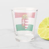 Hongaarse vlag en Hongaarse patriot/sport Shot Glas (Achterkant)