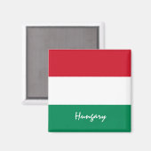 Hongaarse vlag en Hongaarse vakantie, reizen/sport Magneet (Voorkant / Achterkant)