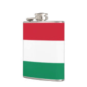 Hongaarse vlag en reizen Hongarije/sportfans Heupfles (Links)