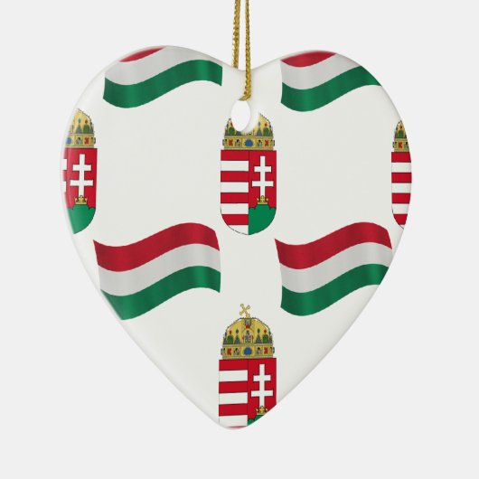 Hongaarse vlag en rest keramisch ornament (Rechts)