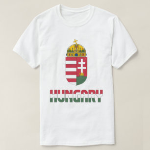 Hongaarse vlag en wapenschild t-shirt