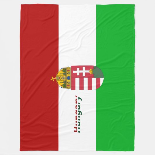 Hongaarse vlag fleece deken (Voorkant)