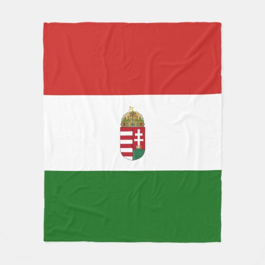 Hongaarse vlag fleece deken (Voorkant)