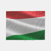 Hongaarse vlag fleece deken (Voorkant (Horizontaal))