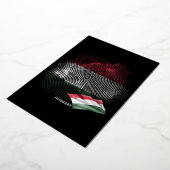 Hongaarse vlag folie uitnodiging (Gedraaid)