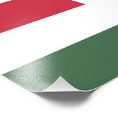 Hongaarse vlag foto afdruk (Hoek)