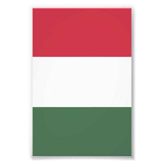 Hongaarse vlag foto afdruk (Voorkant)