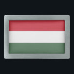 Hongaarse vlag gesp<br><div class="desc">Patriottische vlag van Hongarije.</div>