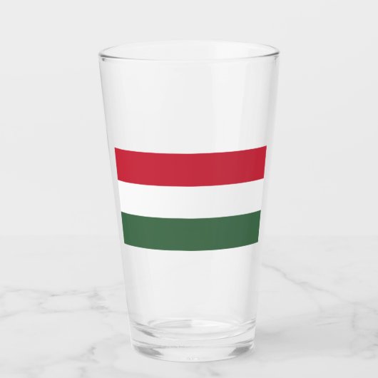 Hongaarse vlag glas (Voorkant)