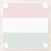 Hongaarse vlag glazen onderzetter (Achterkant)