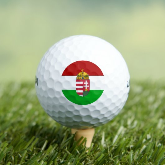 Hongaarse vlag golfballen (Insitu Shirt)