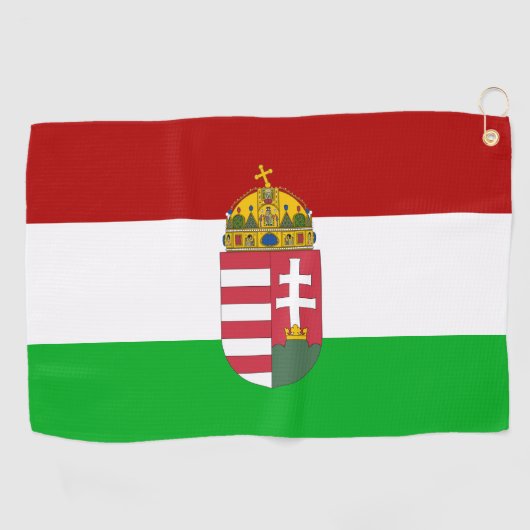 Hongaarse vlag golfhanddoek (Horizontaal)