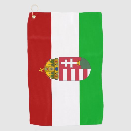 Hongaarse vlag golfhanddoek (Voorkant)
