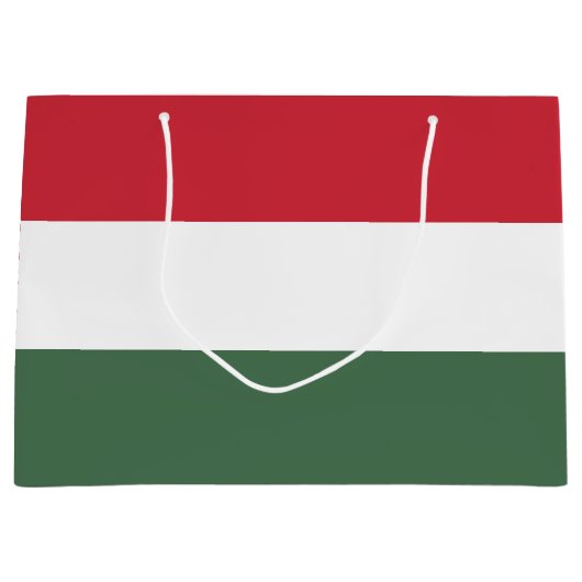 Hongaarse vlag groot cadeauzakje (Voorkant)