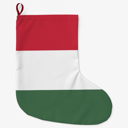 Hongaarse vlag grote kerstsok (Voorkant)