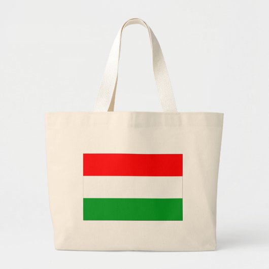 Hongaarse vlag grote tote bag (Voorkant)