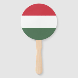Hongaarse vlag handwaaier