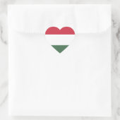 Hongaarse vlag hart sticker (Tas)