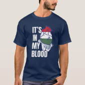Hongaarse vlag Heart Blood Veins Hand Hongarije T-shirt (Voorkant)