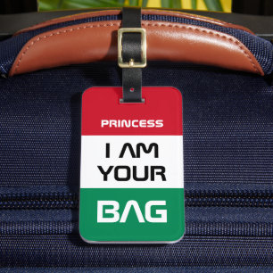 Hongaarse vlag & Hongarije reizen / gepersonalisee Bagagelabel