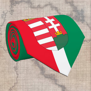 Hongaarse vlag & Hongarije reizen, zakenreizen en Stropdas