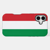 Hongaarse vlag iPhone hoesje (Achterkant horizontaal)