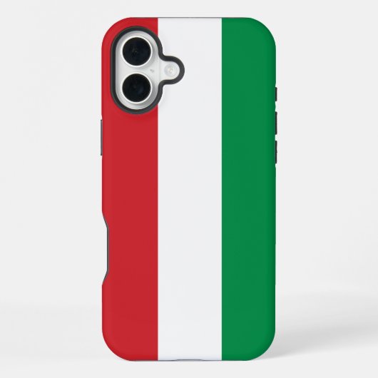 Hongaarse vlag iPhone hoesje (Achterkant)