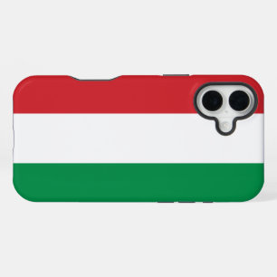 Hongaarse vlag iPhone 16 plus hoesje