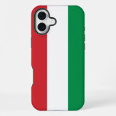 Hongaarse vlag iPhone hoesje (Achterkant)