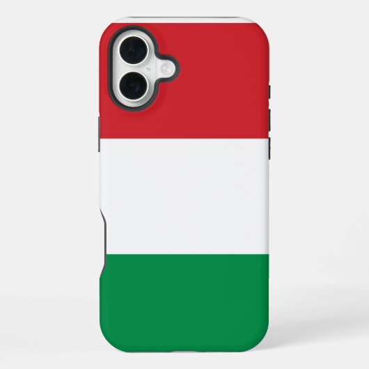 Hongaarse vlag iPhone hoesje (Achterkant)