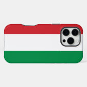 Hongaarse vlag iPhone hoesje (Achterkant horizontaal)