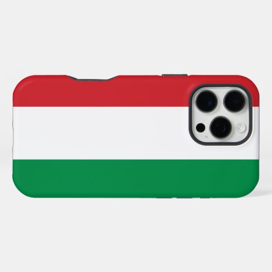 Hongaarse vlag iPhone hoesje (Achterkant horizontaal)