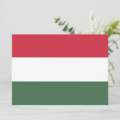 Hongaarse vlag kaart (Staand voorkant)