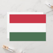 Hongaarse vlag kaart (Voorkant / Achterkant in situ)